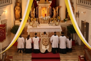 Vesper am Ostersonntag in der Pfarrkirche Breitenthal